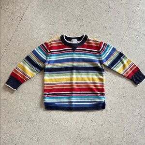 Hanna Andersson Multicolor Striped Sweater - Bright Rainbow